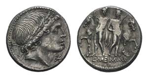 L. Memmius, Rome, 109-108 BC. AR Denarius ... 