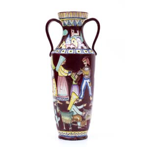 PINTO - VIETRI  Big amphora vase, from the ... 