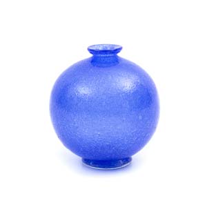 FLLI TOSO - MURANO  Light blue globular vase ... 
