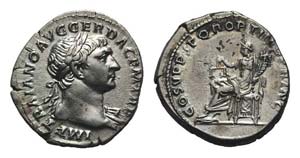 Trajan (98-117). AR Denarius (19mm, 3.35g, ... 