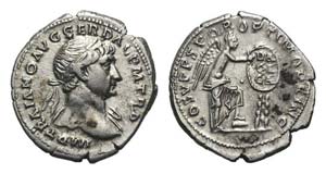 Trajan (98-117). AR Denarius (20mm, 3.31g, ... 