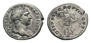 Trajan (98-117). AR Denarius (19mm, 3.53g, ... 