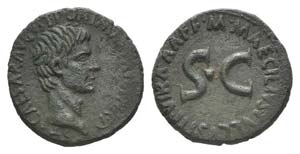 Augustus (27 BC-AD 14). Æ As (27mm, 11.77g, ... 