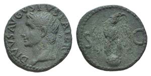 Divus Augustus (died AD 14). Æ As (27mm, ... 