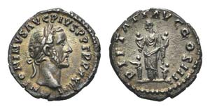 Antoninus Pius (138-161). AR Denarius (16mm, ... 