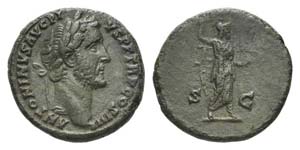 Antoninus Pius (138-161). Æ As (25mm, ... 