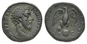Divus Marcus Aurelius (died AD 180). Æ ... 