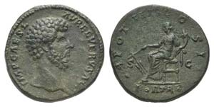 Lucius Verus (161-169). Æ Sestertius (32mm, ... 