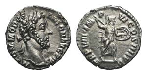 Commodus (177-192). AR Denarius (16mm, ... 