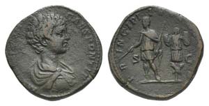 Caracalla (Caesar, 196-198). Æ Sestertius ... 