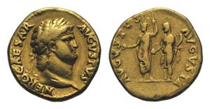 Nero (54-68). AV Aureus (18mm, 7.25g, 6h). ... 