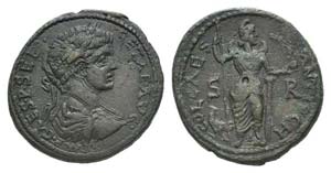 Geta (Caesar, 198-209). Pisidia, Antioch. Æ ... 