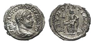 Elagabalus (218-222). AR Denarius (20mm, ... 