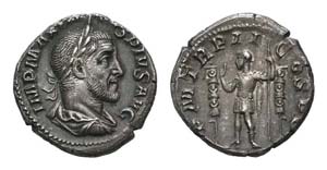 Maximinus I (235-238). AR Denarius (17mm, ... 