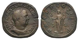 Balbinus (AD 238). Æ Sestertius (32mm, ... 