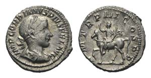 Gordian III (238-244). AR Denarius (19mm, ... 