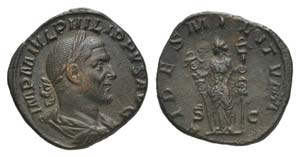 Philip I (244-249). Æ Sestertius (29mm, ... 