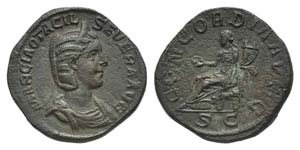 Otacilia Severa (Augusta, 244-249). Æ ... 