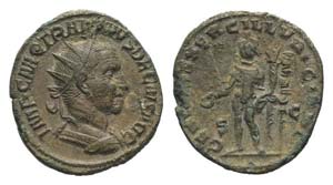 Trajan Decius (249-251). Æ Dupondius (26mm, ... 