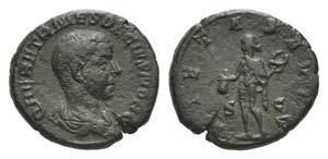 Herennius Etruscus (Caesar, 249-251). Æ As ... 