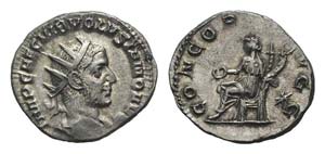 Volusian (251-253). AR Antoninianus (20mm, ... 