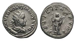 Volusian (251-253). AR Antoninianus (23.5mm, ... 