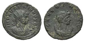 Aurelian and Severina (270-275). Æ ... 