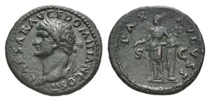 Domitian (Caesar, 69-81). Æ As (28mm, ... 