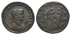 Diocletian (284-305). Æ Medallion (36mm, ... 