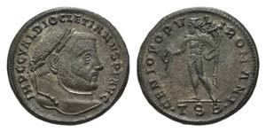 Diocletian (284-305). Æ Follis (26mm, ... 