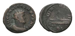 Allectus (293-296). Æ Quinarius (19mm, ... 