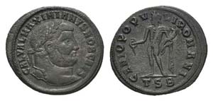 Galerius (Caesar, 293-305). Æ Follis (30mm, ... 