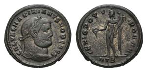 Galerius (Caesar, 293-305). Æ Follis (28mm, ... 