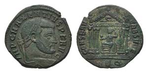Maxentius (307-312). Æ Follis (24mm, 6.42g, ... 