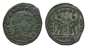 Maxentius (307-312). Æ Follis (28mm, 6.85g, ... 