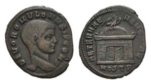 Divus Romulus (died AD 309). Æ Follis ... 
