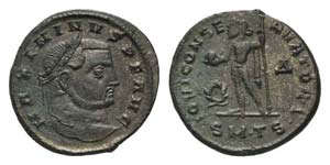 Maximinus II (310-313). Æ Follis (24mm, ... 