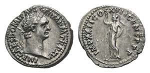 Domitian (81-96). AR Denarius (19mm, 3.32g, ... 