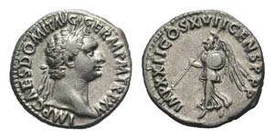 Domitian (81-96). AR Denarius (18mm, 3.51g, ... 