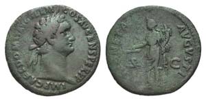 Domitian (81-96). Æ As (28mm, 10.34g, 6h). ... 