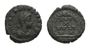 Arcadius (383-408). Æ (12mm, 1.18g, 6h). ... 