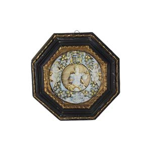 DishMajolica painted in polychromy. Plate ... 