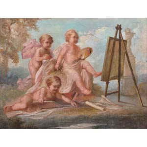 French anonimous painter, XVIII century  The ... 