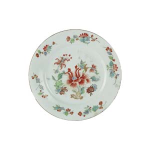 DishBroad-brimmed porcelain dish and wide ... 