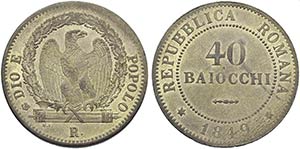 ROMA - Repubblica Romana (1848-1849) - 40 ... 