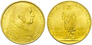ROMA - Pio XI (1922-1939) - 100 Lire - ... 