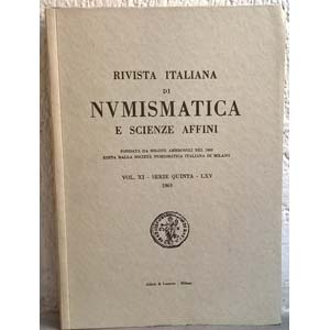 AA. VV. – Rivista italiana di numismatica. ... 