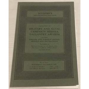 Sothebys . Catalogue of  Military and Naval ... 