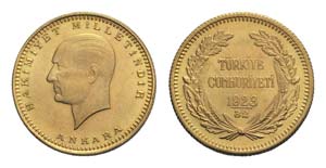 Turkey, AV 50 Kurush 1923/32 (1955), ... 