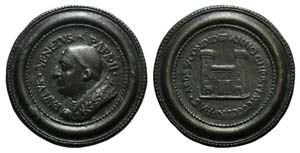 Papal, Paolo II (1464-1471). Æ Medal 1465 ... 